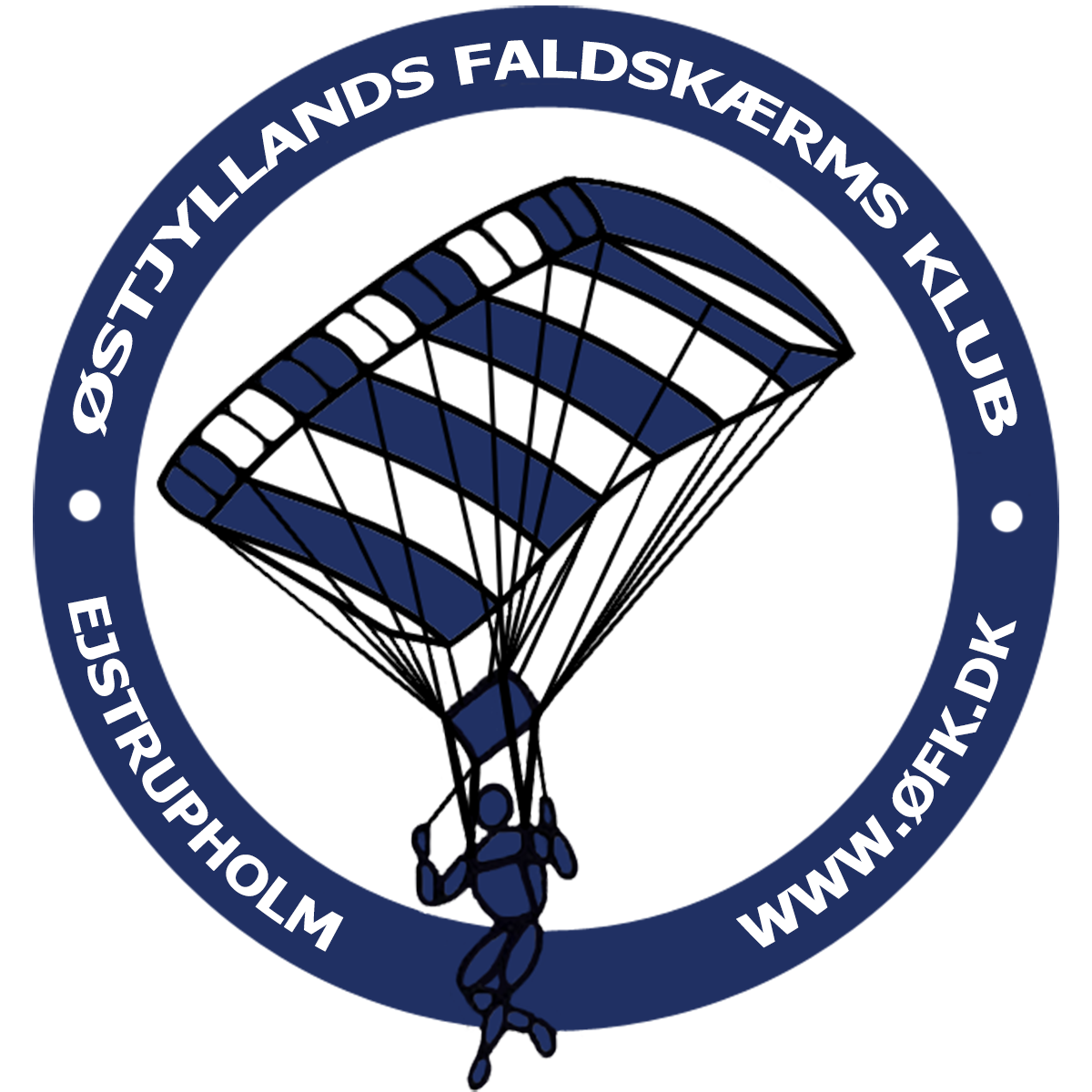 Østjyllands Faldskærms Klub Logo